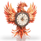 Fire Phoenix – DIY Wooden Clock, 3D Puzzle Craft Kit