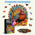 Colorful Turkey Wooden Jigsaw Puzzle