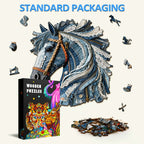 Denim Horse Wooden Jigsaw Puzzle