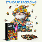 Sunflower gnome Wooden Jigsaw Puzzle