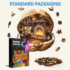 Mouse's Walnut House Wooden Jigsaw Puzzle