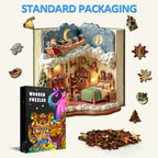 Christmas Eve in the Book Wooden Jigsaw Puzzle