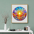 Stained Glass Rainbow Wooden Jigsaw Puzzle