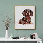 Dachshund Family - 2 Wooden Jigsaw Puzzle