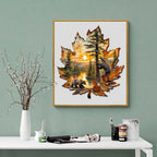 Brown Bear Autumn Wooden Jigsaw Puzzle