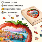 Strawberry Shoreline Wooden Jigsaw Puzzle
