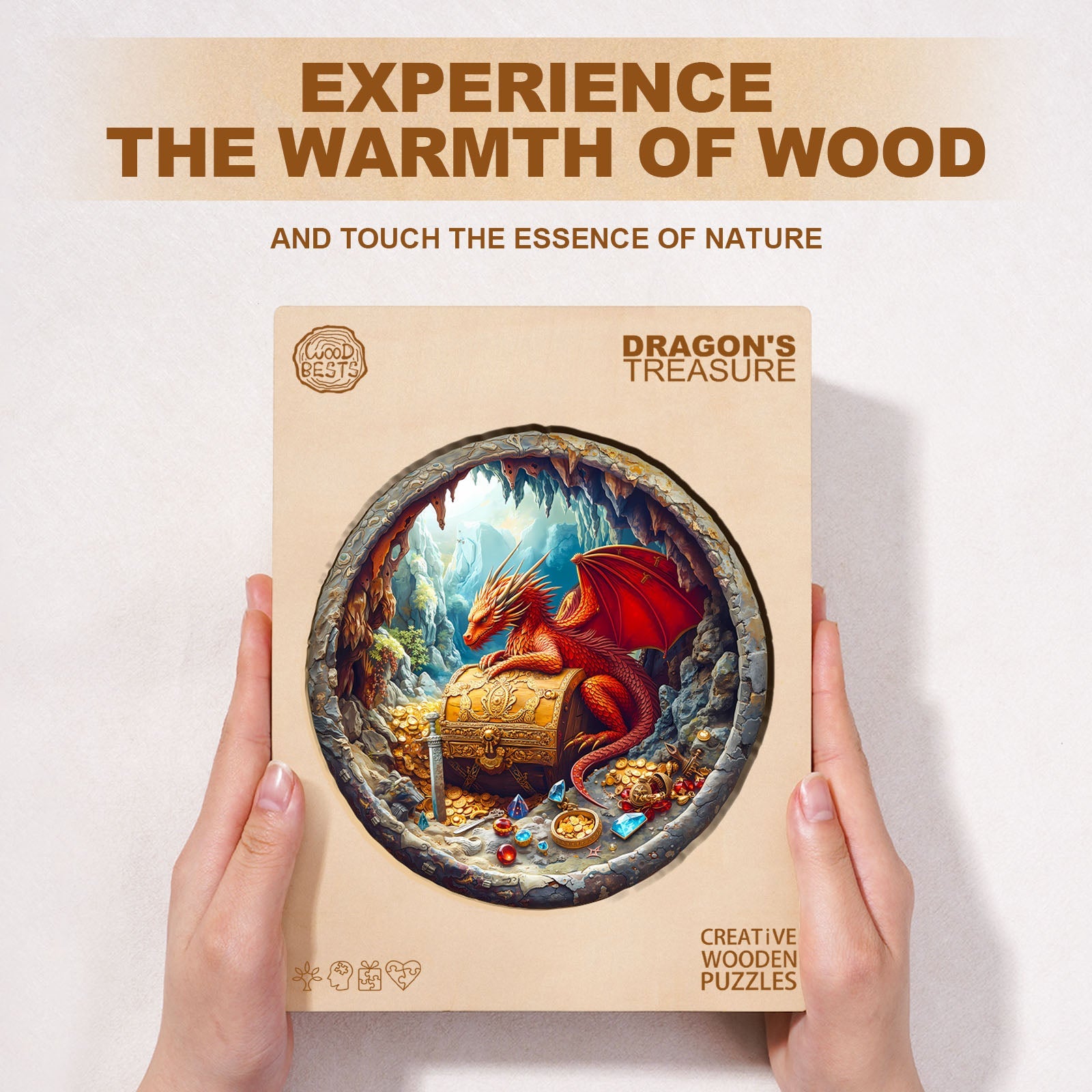 Dragon's Treasure Wooden Jigsaw Puzzle