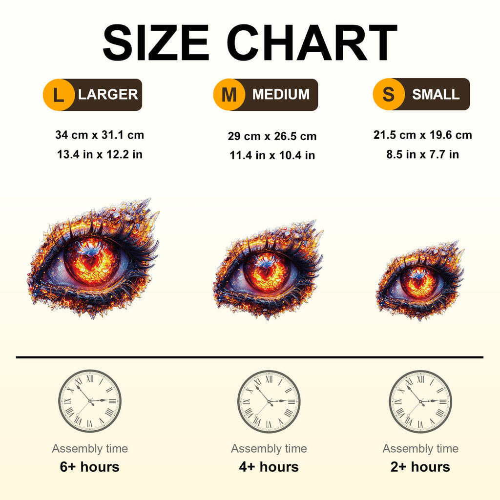 Ember Eye Wooden Jigsaw Puzzle