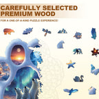 Polar bear tracks  Wooden Jigsaw Puzzle