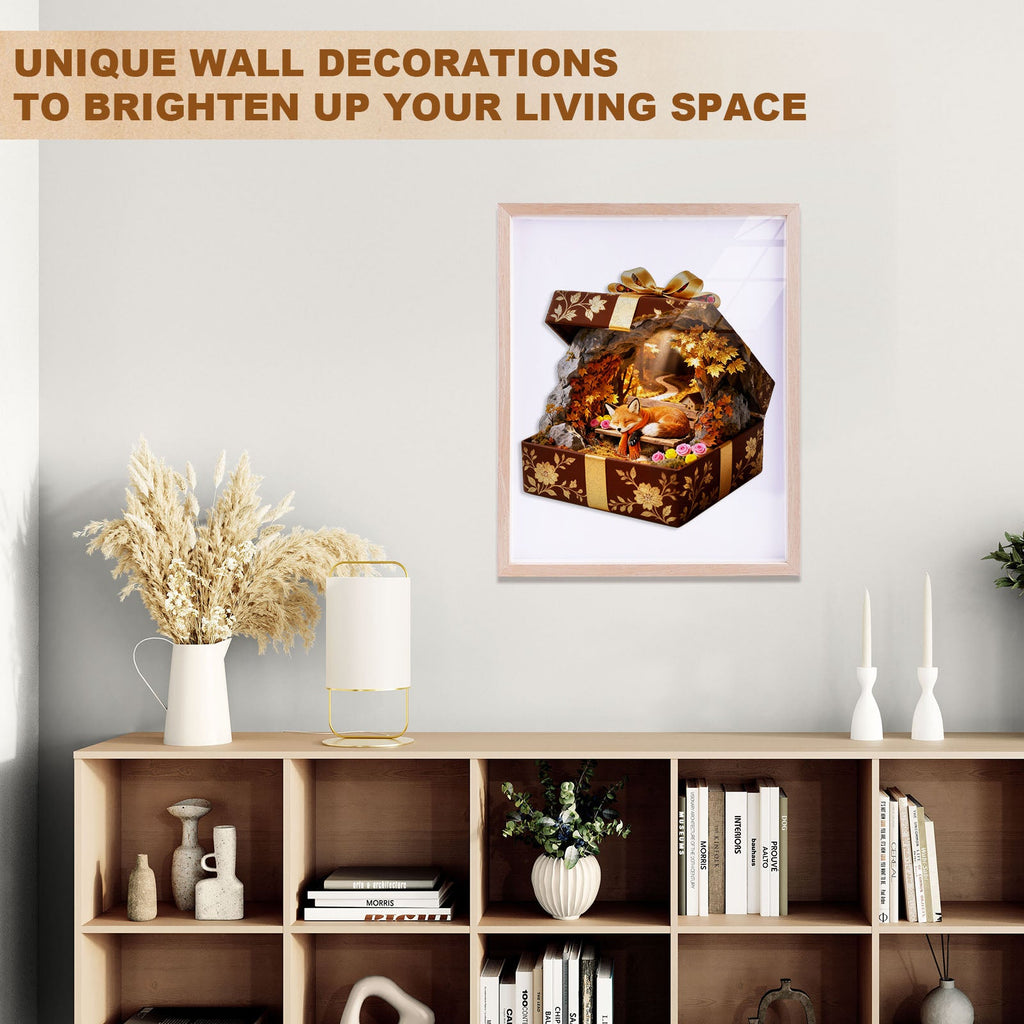 Autumn Trail Fox Wooden Jigsaw Puzzle