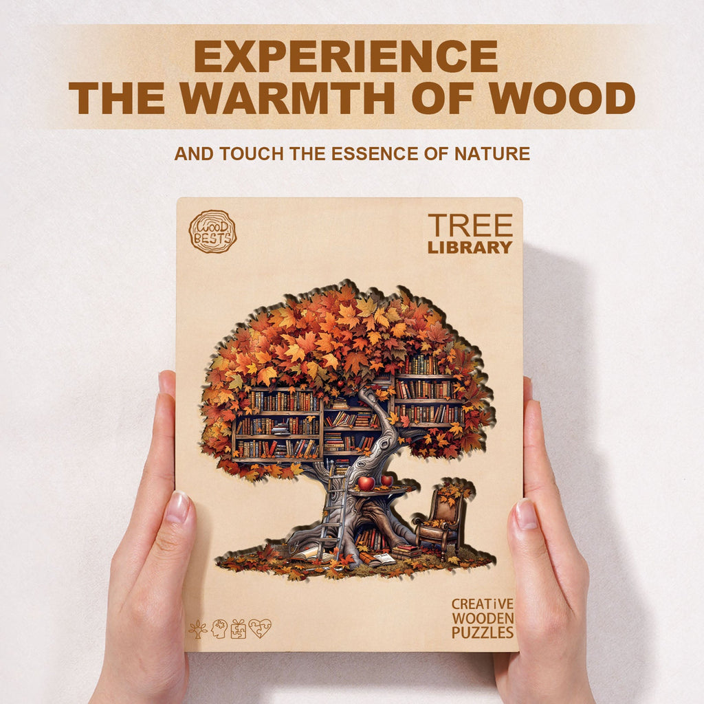Tree Library  Wooden Jigsaw Puzzle