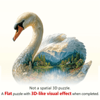 Swan Dream Wooden Jigsaw Puzzle