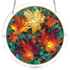 Golden Maple Light Suncatcher-Acrylic Window Art