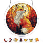 Fox Glow Light Suncatcher-Acrylic Window Art
