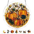 Harvest Pumpkin Light Suncatcher-Acrylic Window Art