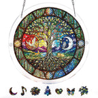 Tree of Day and Night Light Suncatcher-Acrylic Window Art
