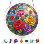 Rose Garden Window Light Suncatcher-Acrylic Window Art