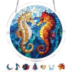 Dreamy Seahorses Light Suncatcher-Acrylic Window Art