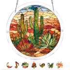 Sunset Cactus Light Suncatcher-Acrylic Window Art