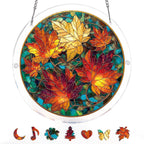 Acrylic Jigsaw Puzzle Suncatcher - Golden Maple