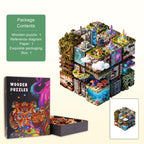 Shifting City Wooden Jigsaw Puzzle
