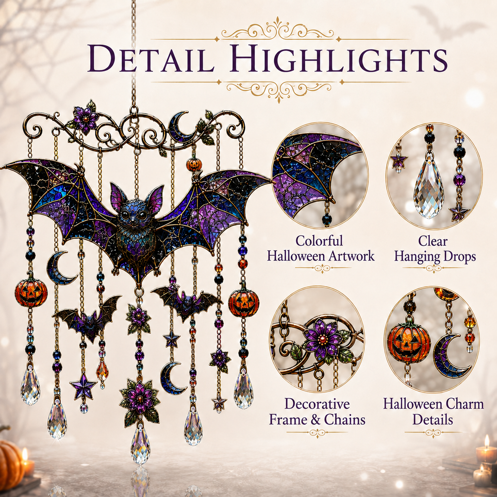🎃Halloween Suncatcher Wind Chime