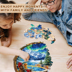 Silent Aurora Wooden Jigsaw Puzzle