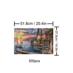 Golden Twilight Haven 500 / 1000 Piece Puzzle