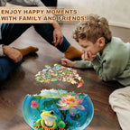 Bubble Haven Frog Wooden Jigsaw Puzzle