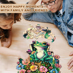 Stardew Garden Frog Wooden Jigsaw Puzzle