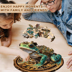 Steam Hopper Frog Wooden Jigsaw Puzzle