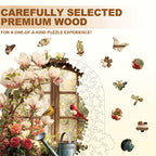 Windowsill in the sun Wooden Jigsaw Puzzle