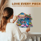Floral Lane  Wooden Jigsaw Puzzle