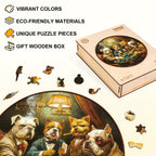 Poker Hound Wooden Jigsaw Puzzle