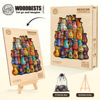 Mexican ceramics Wooden Jigsaw Puzzle