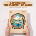 Lake View In Spring  Wooden Jigsaw Puzzle