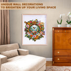 Hummingbird flower basket Wooden Jigsaw Puzzle
