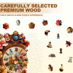 Floral Times  Wooden Jigsaw Puzzle