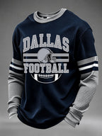 Men'S Retro Football Waffle T-Shirt