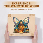 Butterfly Fairy House Wooden Jigsaw Puzzle