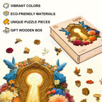 Elf door lock Wooden Jigsaw Puzzle