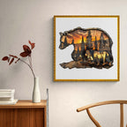 Woodcarving Bear Wooden Jigsaw Puzzle