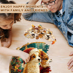 Christmas Puppy Mix Wooden Jigsaw Puzzle