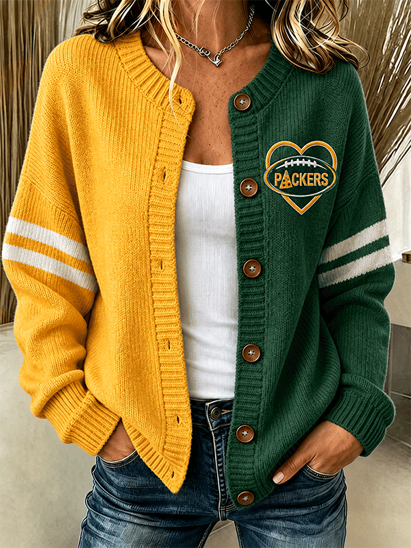 Women'S Football Sports Casual Knitted Jacket
