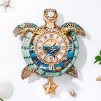 Sea turtles– DIY Wooden Clock, 3D Puzzle Craft Kit