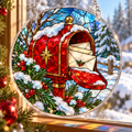 Christmas Acrylic Jigsaw Puzzle Suncatcher - Arctic Mailbox