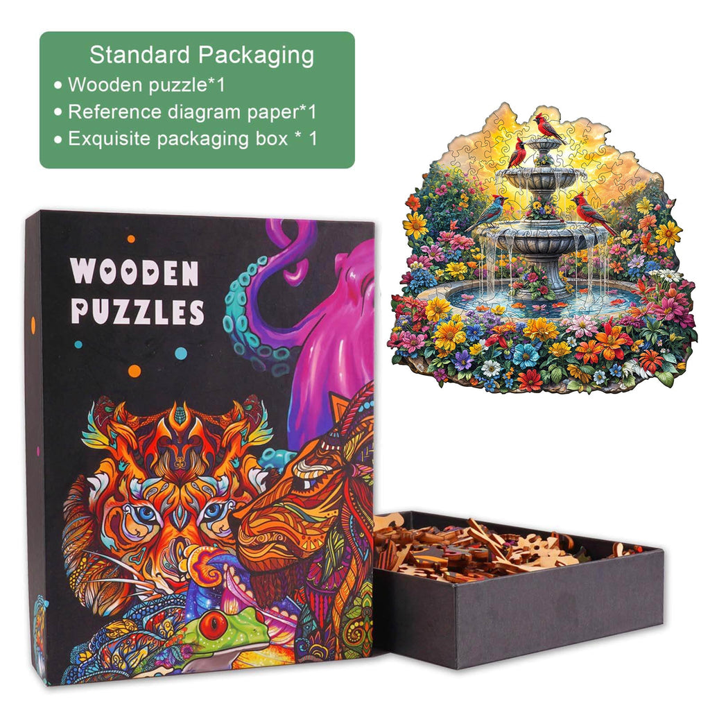 Songbird’s Garden Wooden Jigsaw Puzzle