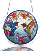 Hummingbird Bloomscape Light Suncatcher-Acrylic Window Art