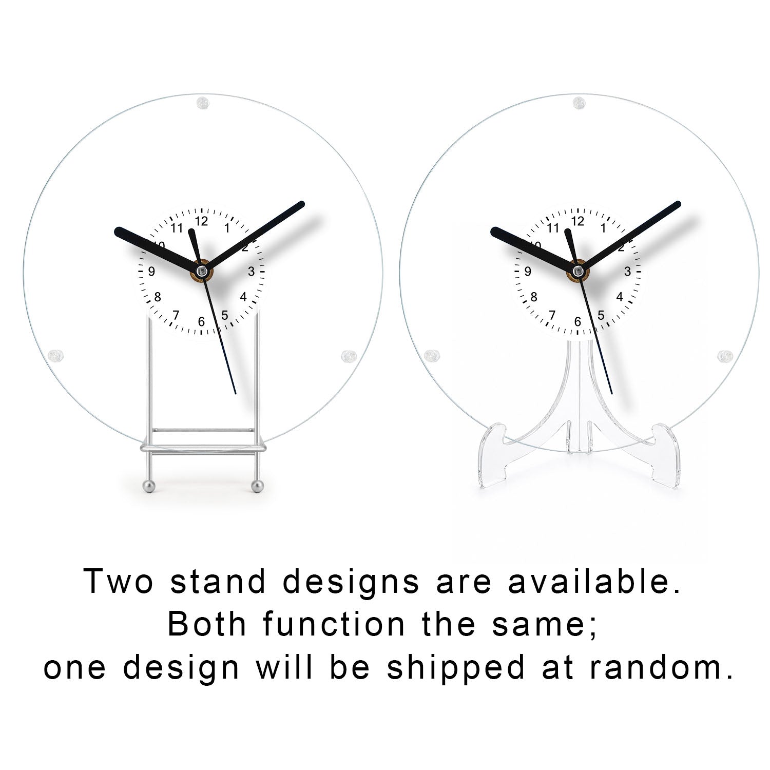 DIY Acrylic Puzzle Clock Kit - Gradient Blue