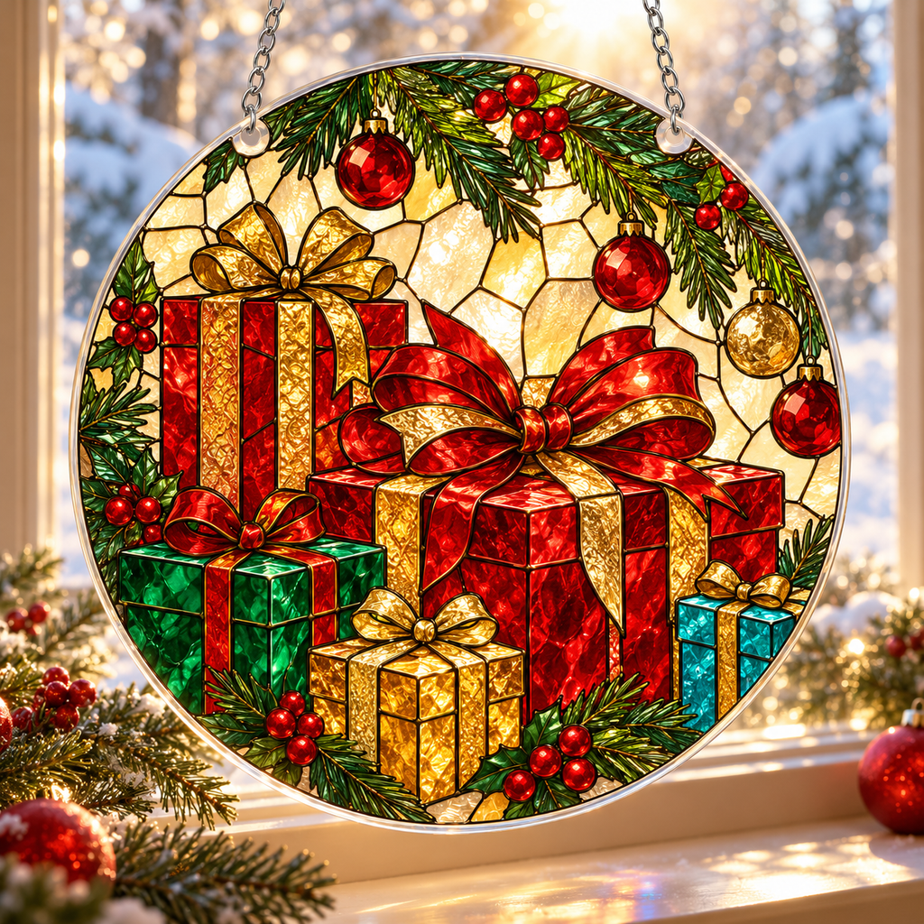 Christmas Acrylic Jigsaw Puzzle Suncatcher - Gift Corner